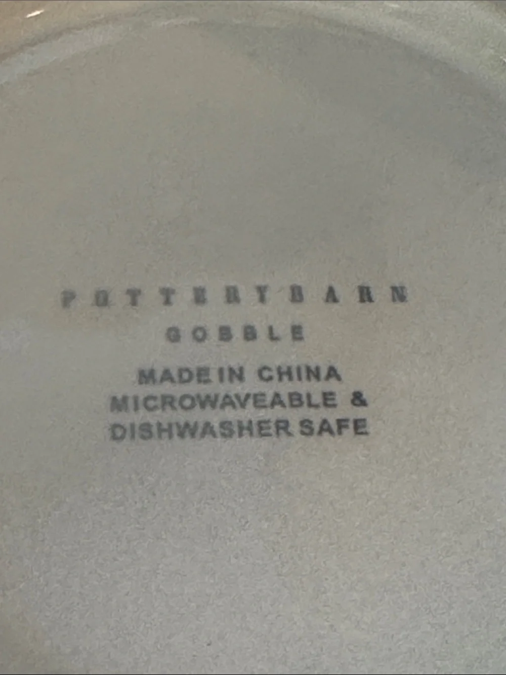 PotteryBarn GOBBLE  7